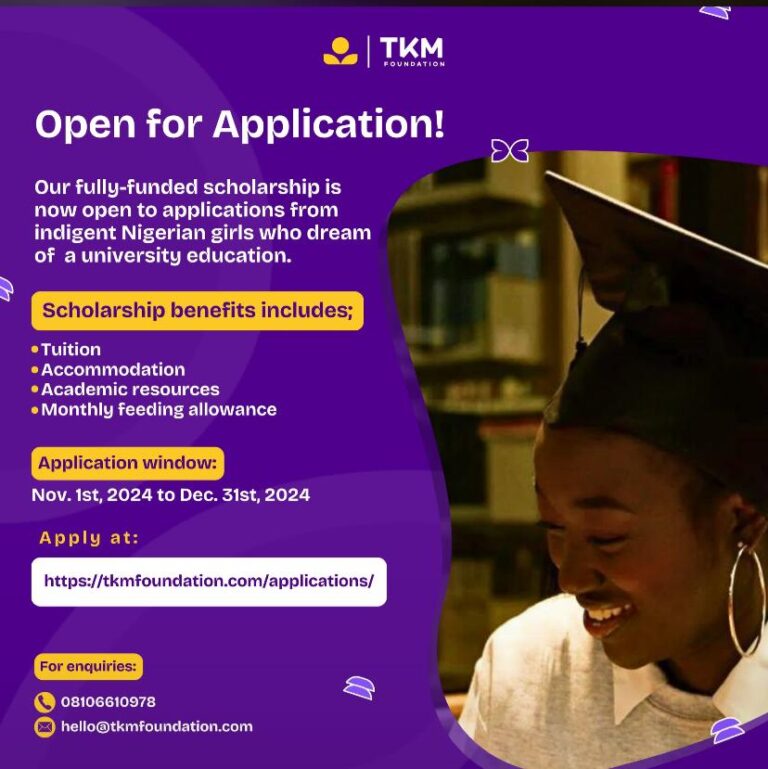 TKM FOUNDATION SCHOLARSHIP 2024