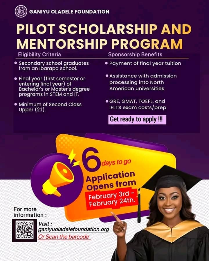 G.O.F. PILOT SCHOLARSHIP AND MENTORSHIP PROGRAM 2025