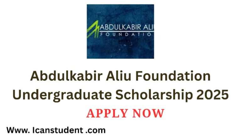 Abdulkabir Aliu Foundation Undergraduate Scholarship 2025
