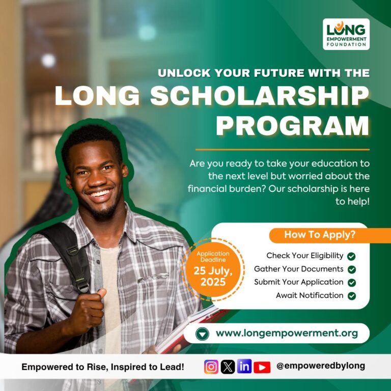 LONG Empowerment Foundation Scholarship 2026