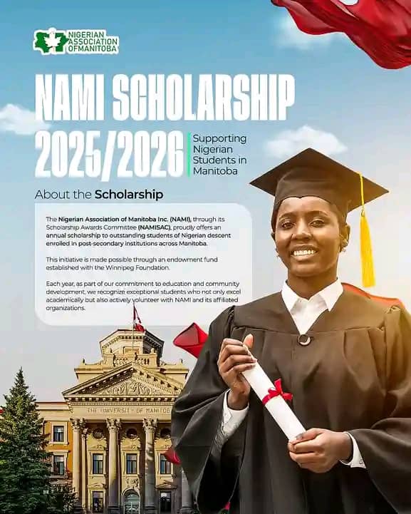NAMI Scholarship 2025/2026- Supporting Nigerian Students