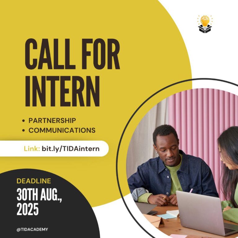 The Innovation and Design Thinking Academy- Call for Interns 2025. 