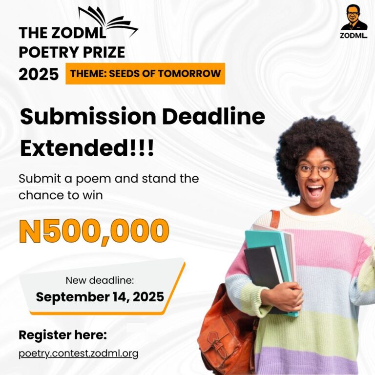 Application to the ZODML Poetry Prize 2025. ( How to Apply)