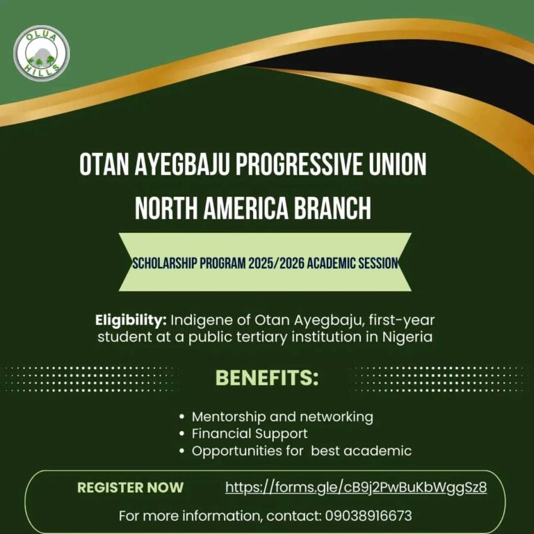 Application for the OAPU North America Branch Scholarship Program 2025/2026