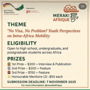 2025 Meraki Afrique Writing Competition for students