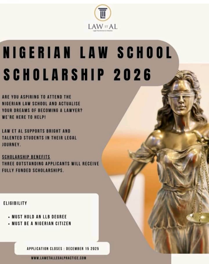 Nigerian Law School Scholarship 2026 – Apply Now