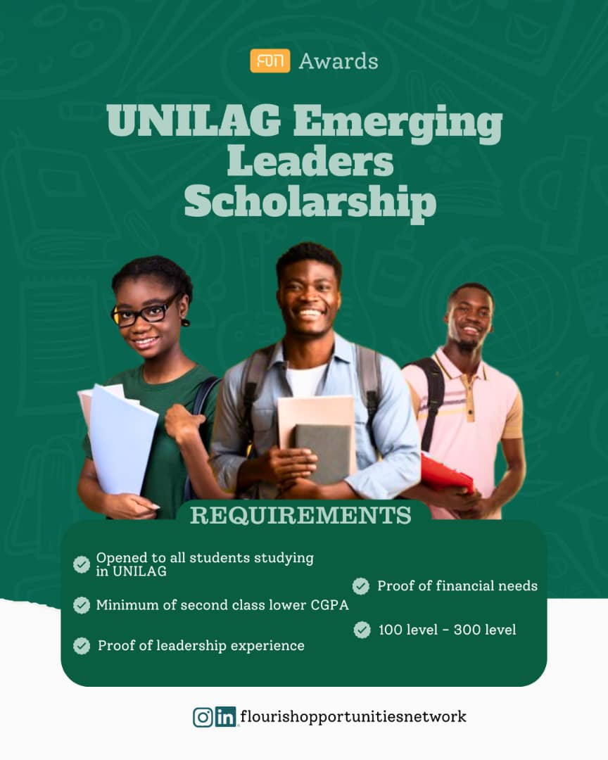 UNILAG Emerging Leaders Scholarship 2025: Apply Now (Full Requirements & How to Apply)
