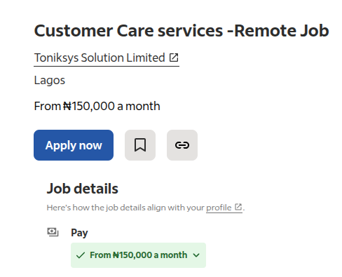 Remote Customer Care Officer at Toniksys Solution Limited | Earn from ₦150,000 Monthly in Nigeria
