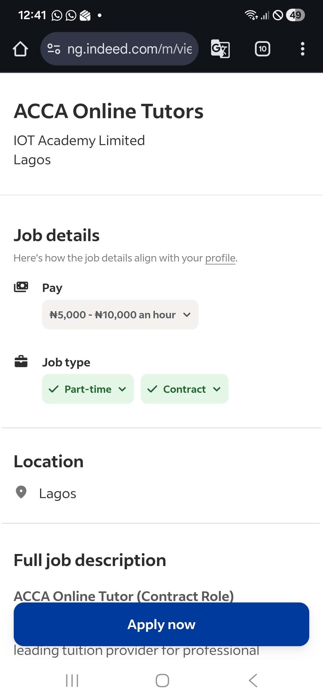 Online Tutors needed at IOT Academy- Remote
