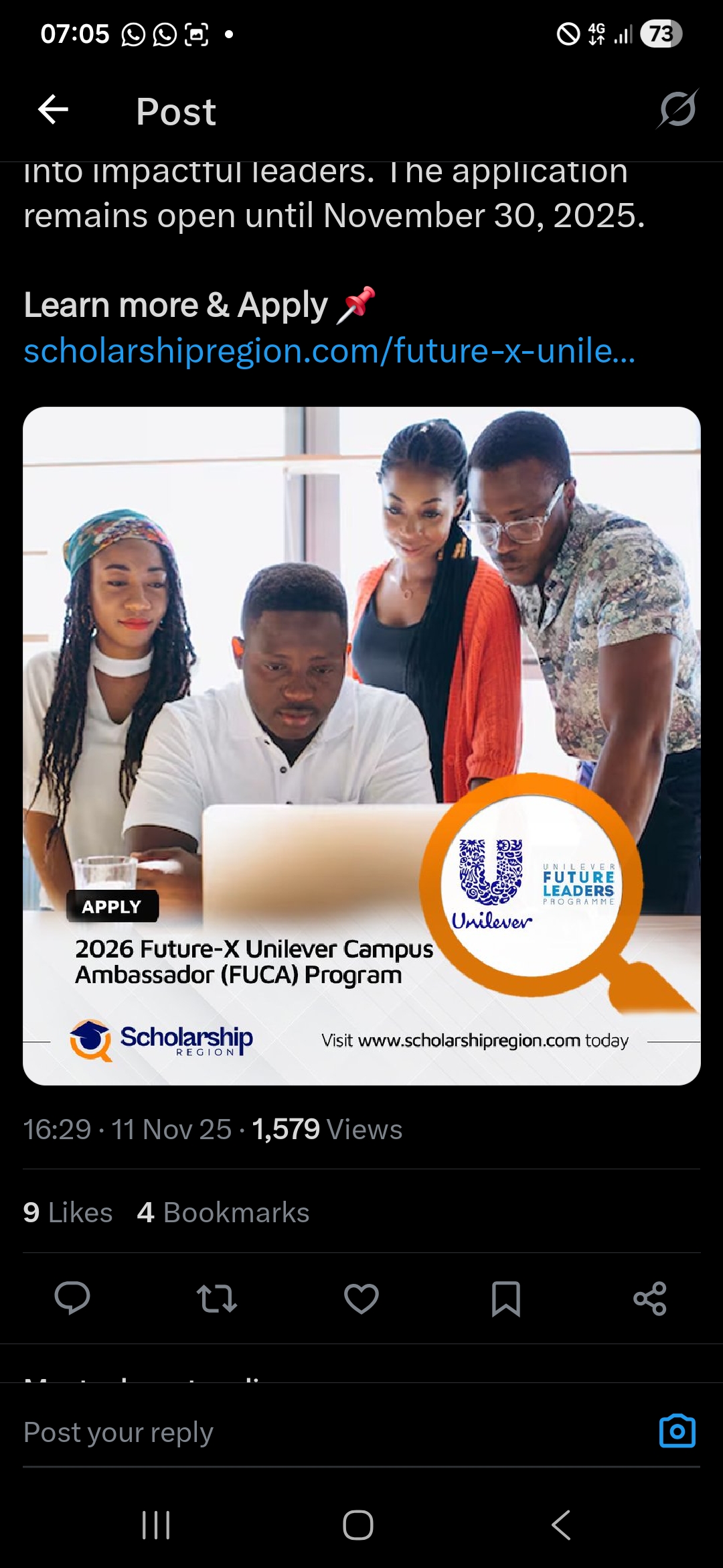 Kickstart Your Career: Unilever Campus Ambassador – FUCA Program 2025/2026 in Nigeria