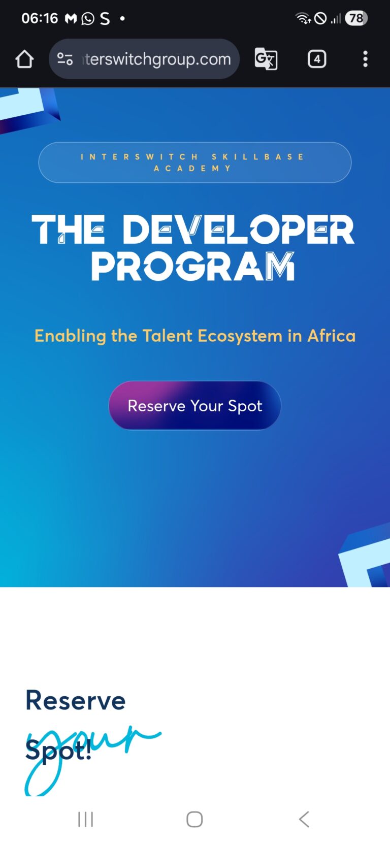 Interswitch Developer Program 2025