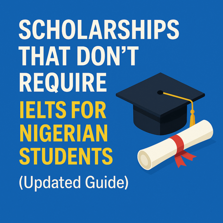 Scholarships That Don’t Require IELTS for Nigerian Students (Updated Guide)