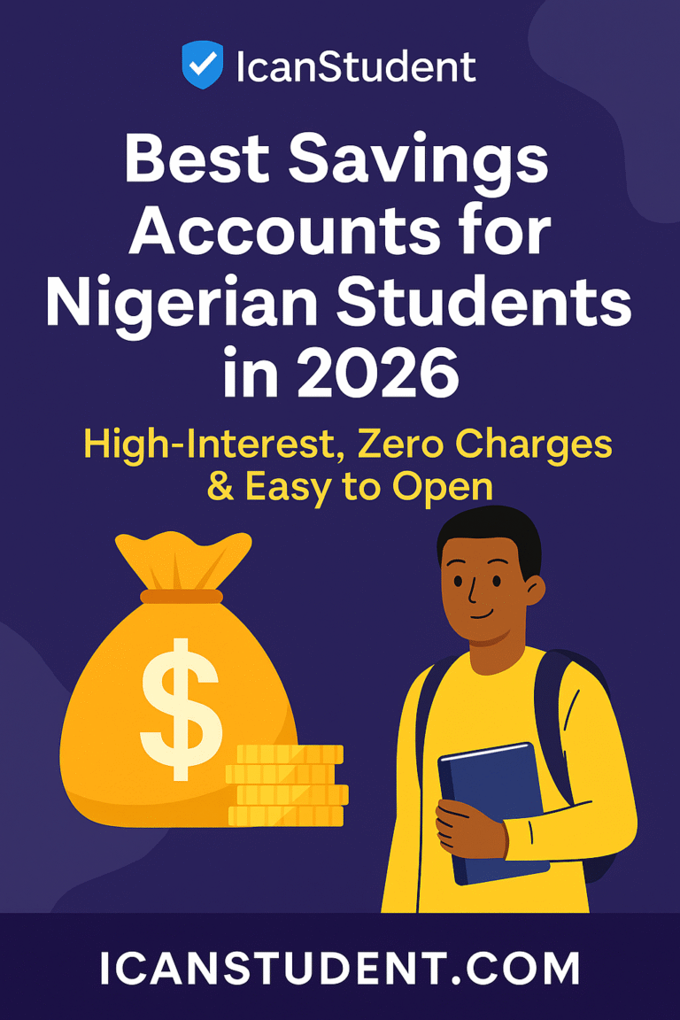 Best Savings Accounts for Nigerian Students in 2026 (High-Interest, Zero Charges & Easy to Open)