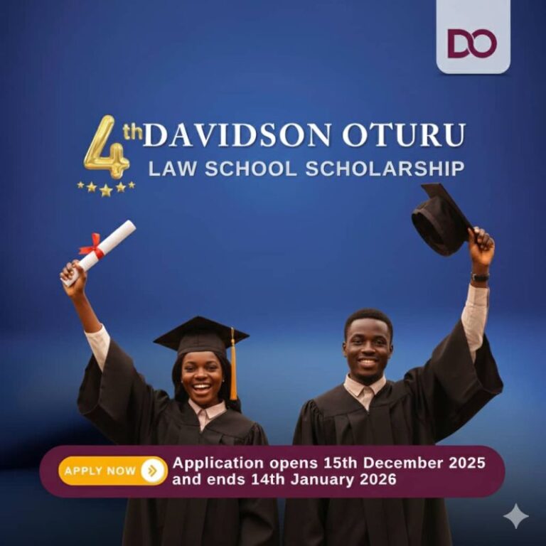 Davidson Oturu Law School Scholarship 2026 for Nigerian Students (Fully Funded)