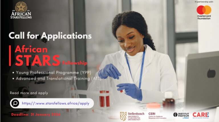 African STARS Fellowship 2026: Fully Funded Opportunities for Nigerian and African Students