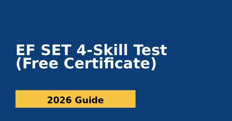 EF SET Free English Proficiency Test With Certificate – Fully Funded
