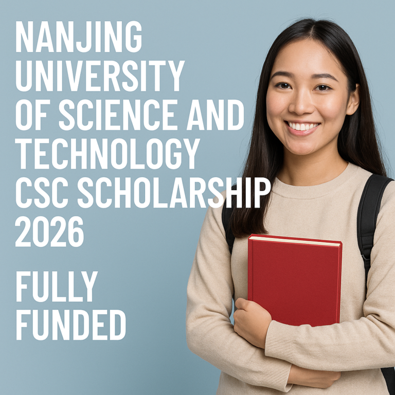 Study in China:Nanjing University of Science and Technology CSC Scholarship 2026 — Fully Funded