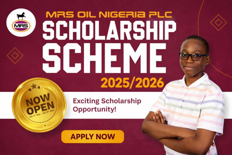 MRS Oil Nigeria Plc Scholarship Scheme 2025/2026 for Nigerian Students
