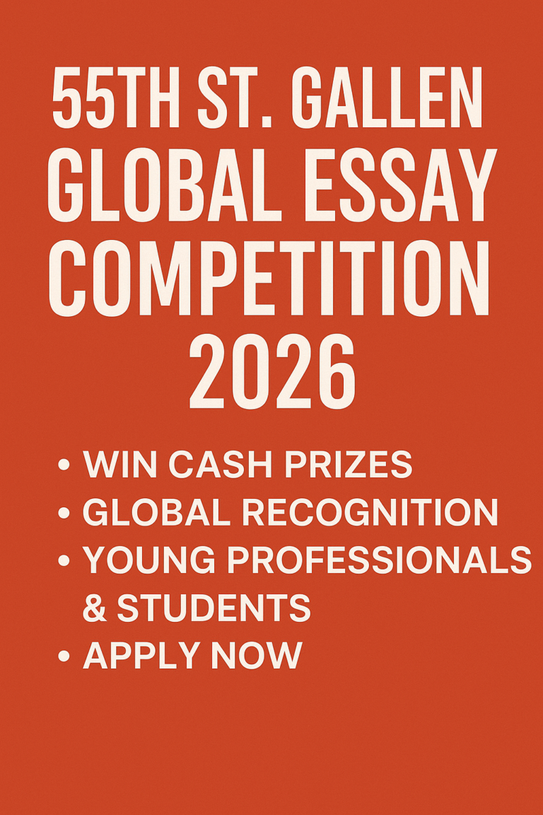 Gallen Global Essay Competition 2026 — Win Cash Prizes & Global Recognition