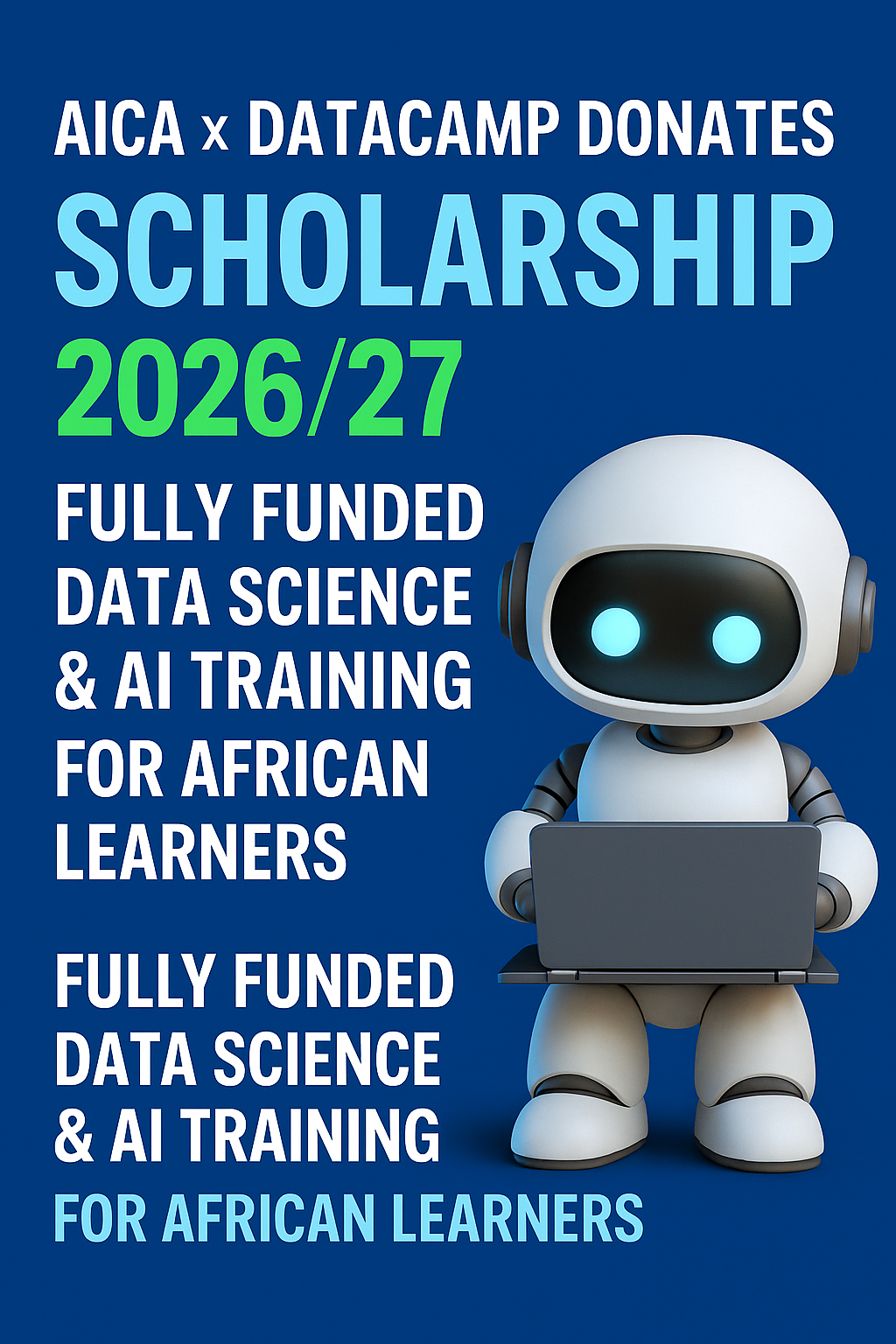 AICA × DataCamp Scholarship Fully Funded Data Science & AI Training for African Learners (Apply Now)