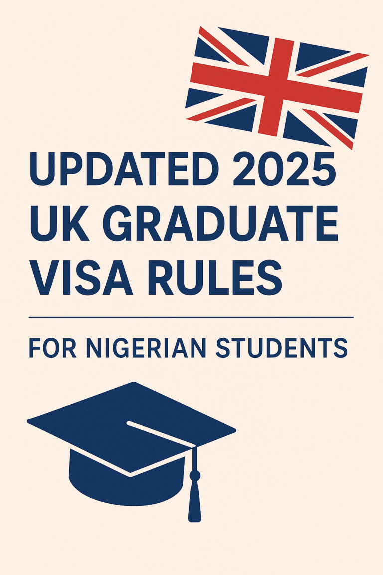 Updated 2025 UK Graduate Visa Rules Every Nigerian Student Must Know
