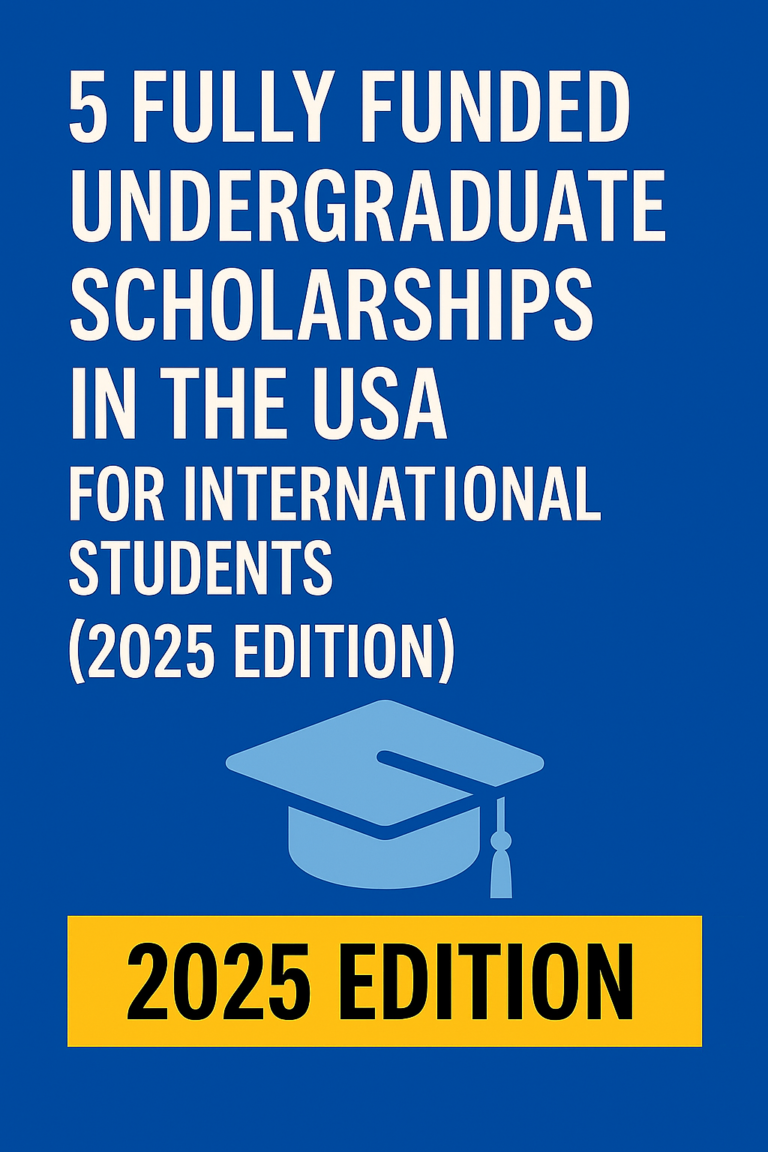 5 Fully Funded Undergraduate Scholarships in the USA for International Students (2025 Guide)