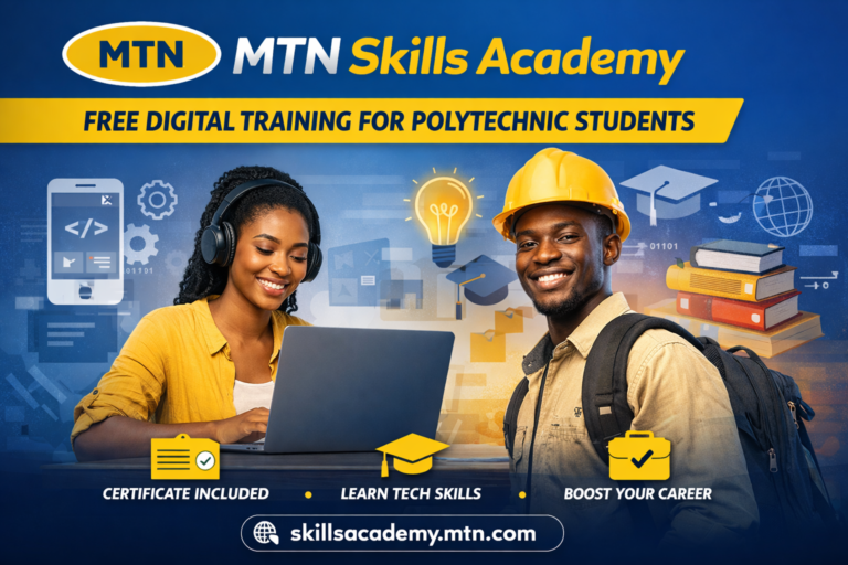 MTN Skills Academy for Polytechnic Students (Free Digital Skills Training & Certification)
