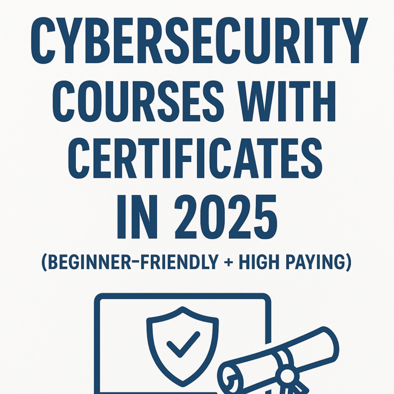 Best Online Cybersecurity Courses With Certificates in 2025 (Beginner-Friendly + High Paying)