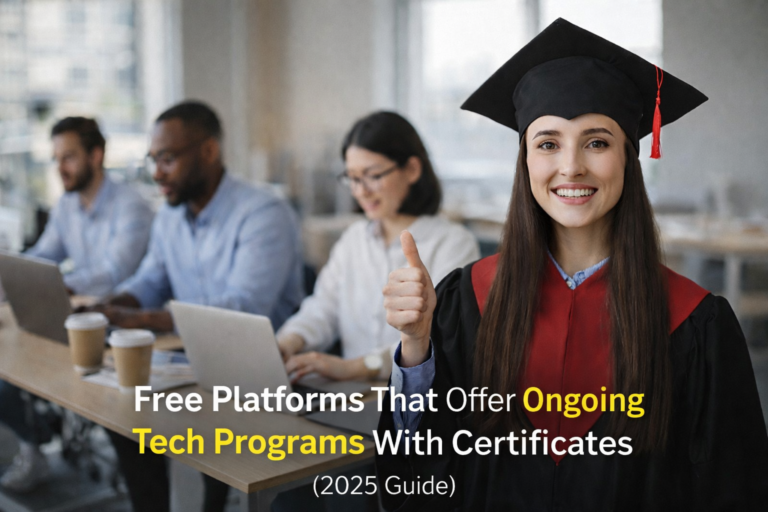 Free Platforms That Offer Ongoing Tech Programs With Certificates (2025 Guide)