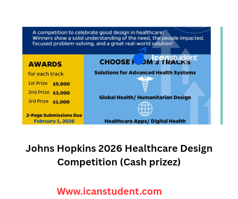 Johns Hopkins 2026 Healthcare Design Competition (Cash prizez)