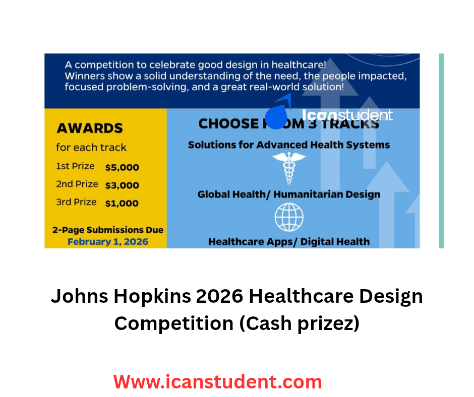 Johns Hopkins 2026 Healthcare Design Competition (Cash prizez)
