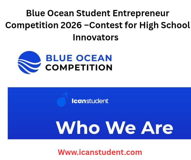 Blue Ocean Student Entrepreneur Competition 2026 –Contest for High School Innovators