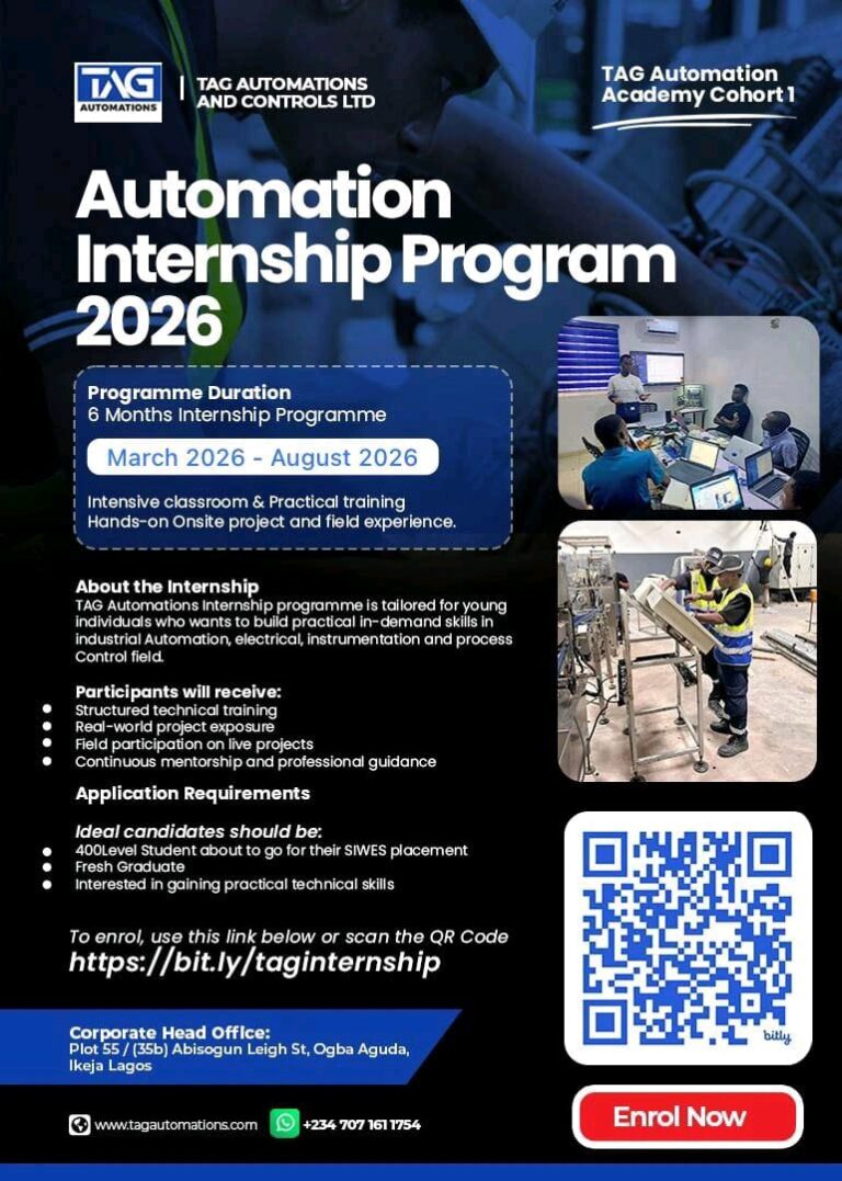 TAG Automations Automation Internship Program 2026 (Cohort 1)