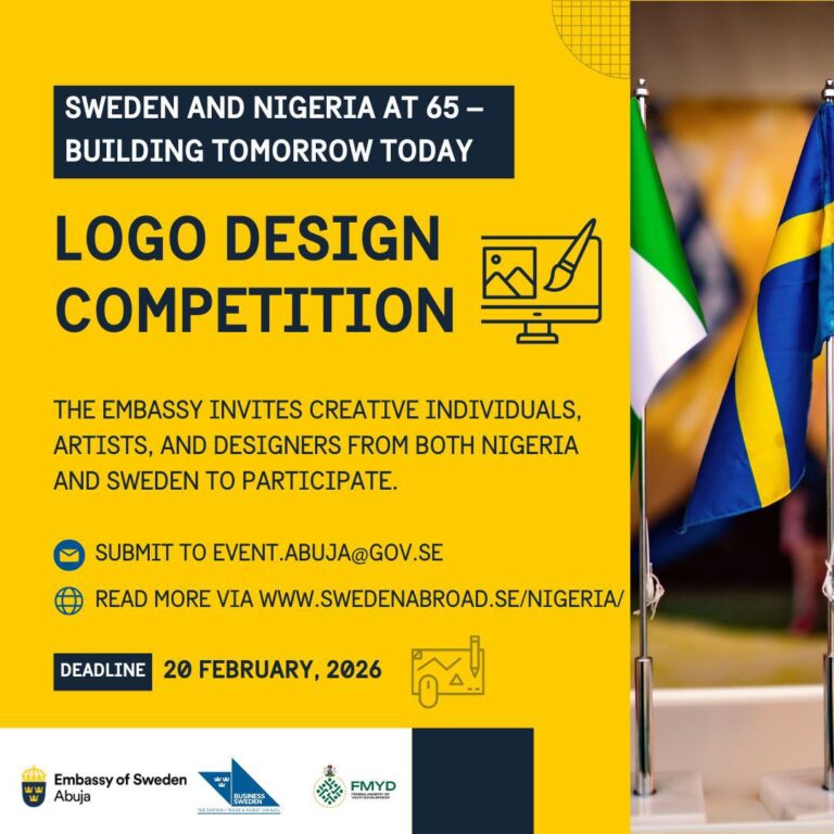 Sweden–Nigeria 65th Anniversary Logo Competition 2026