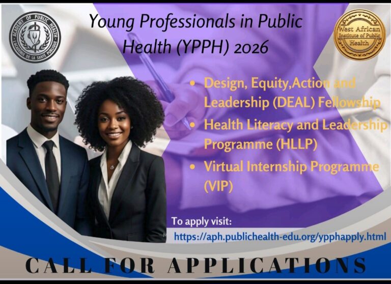 Young Professionals in Public Health (YPPH) Program 2026 – Apply Now!