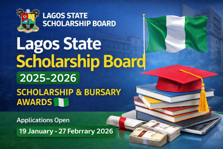 Lagos State Scholarship Board 2025/2026 Scholarship & Bursary Awards