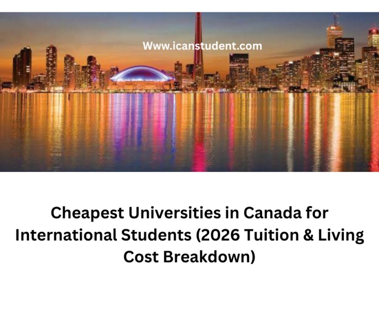 Cheapest Universities in Canada for International Students (2026 Tuition & Living Cost Breakdown)