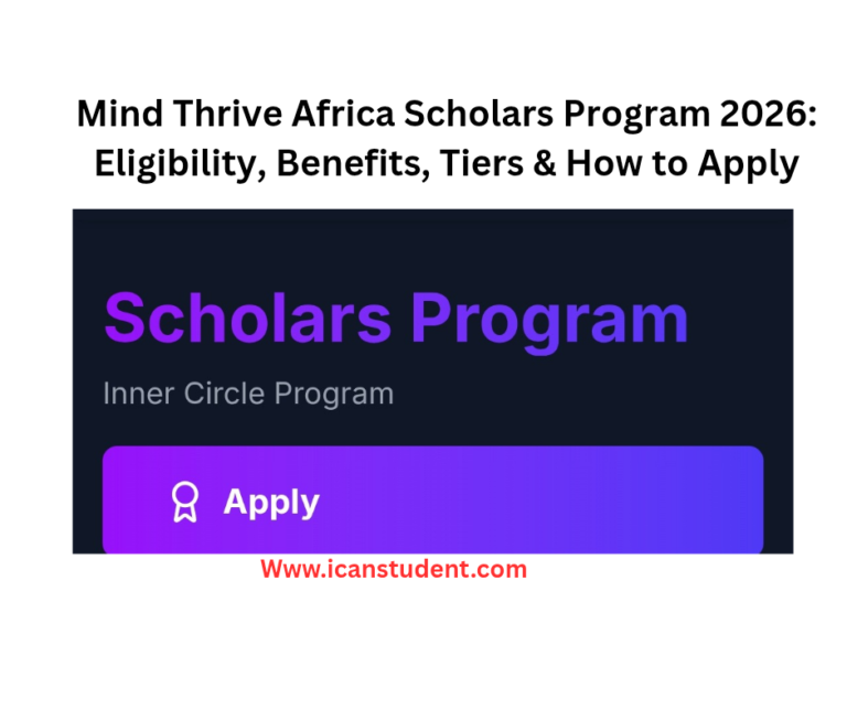 Mind Thrive Africa Scholars Program 2026 || How to Apply