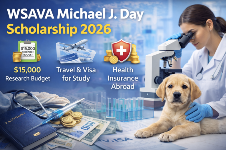 WSAVA Michael J. Day Scholarship 2026 — Funding, Eligibility, Research Support & How to Apply