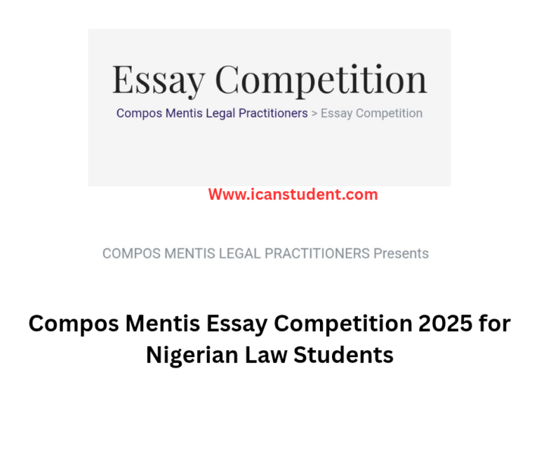Compos Mentis Essay Competition 2025 for Nigerian Law Students