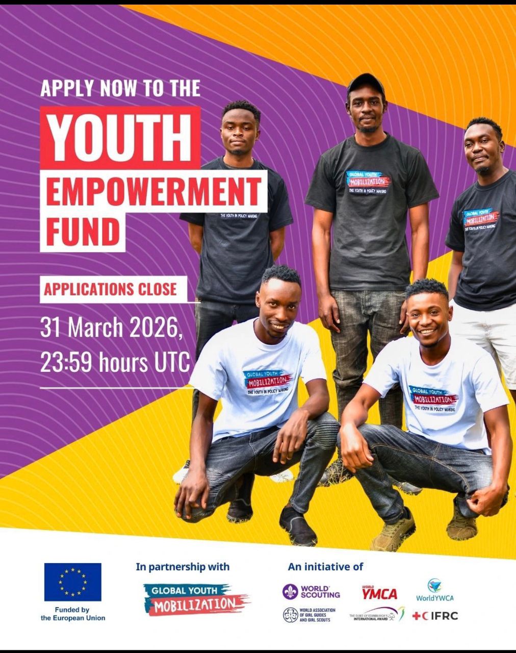 Global Youth Mobilization Youth 2026 || €500 – €5,000 Grants for Young Changemakers