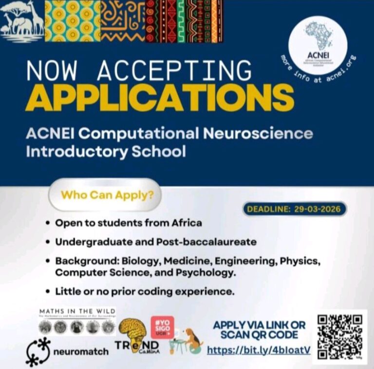 ACNEI Computational Neuroscience Introductory School 2026 || African Students