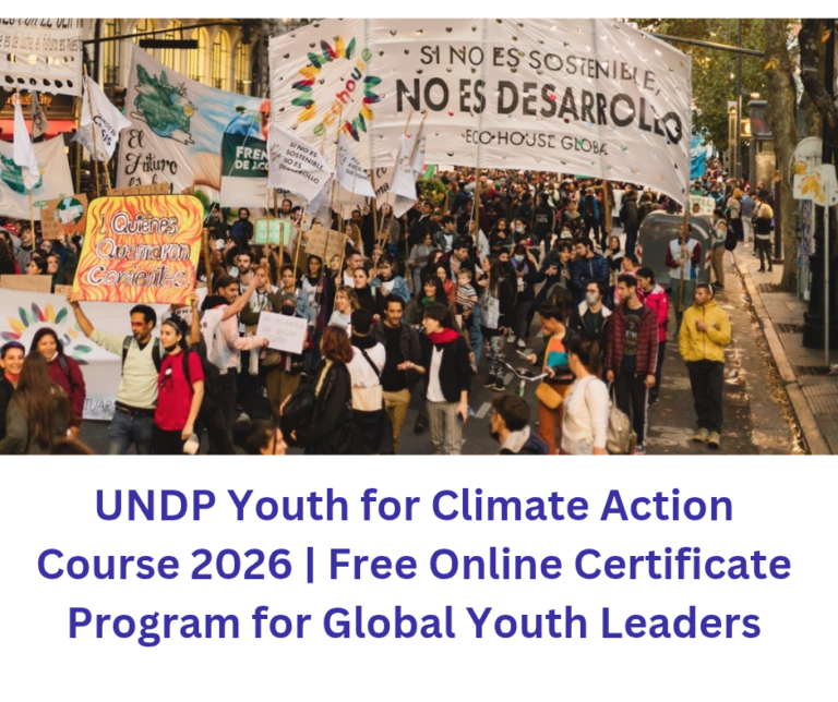 UNDP Youth for Climate Action Course 2026 | Free Online Certificate Program for Global Youth Leaders