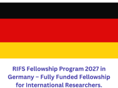 RIFS Fellowship Program 2027 in Germany – Fully Funded Fellowship for International Researchers.