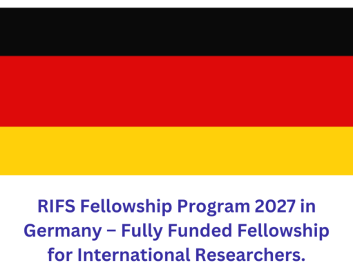 RIFS Fellowship Program 2027 in Germany – Fully Funded Fellowship for International Researchers.