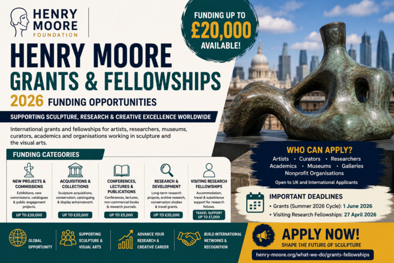 Henry Moore Grants and Fellowships 2026 | Fully Funded