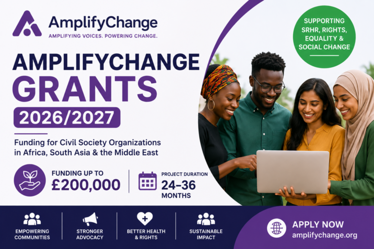 AmplifyChange Grants 2026/2027 || Up to £200,000 Funding for NGOs and Civil Society