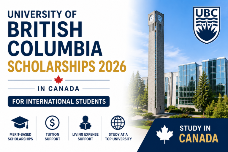 University of British Columbia Scholarships 2026 in Canada || Fully Funded