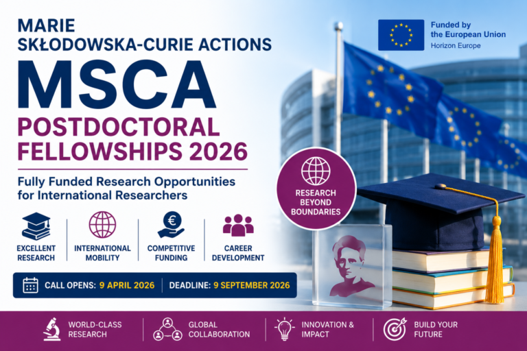 Marie Skłodowska-Curie Actions (MSCA) Postdoctoral Fellowships 2026: Complete Application Guide for International Researchers
