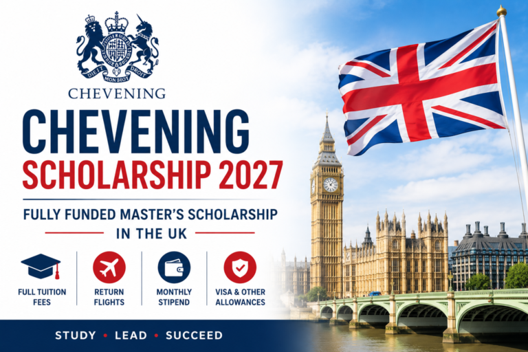 Chevening Scholarship 2027 in the UK || Fully Funded Master’s Scholarship